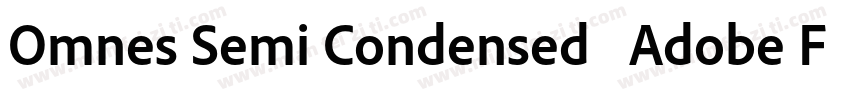 Omnes Semi Condensed   Adobe Font字体转换